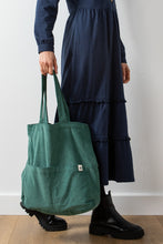Load image into Gallery viewer, Lily &amp; Me Cord Shopper Green