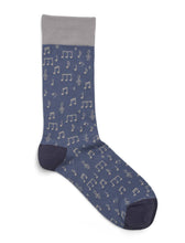 Load image into Gallery viewer, Mens Socks - Music Blue