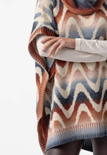 Load image into Gallery viewer, Californian Roll Neck Batwing Poncho: California / One Size