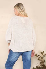 Load image into Gallery viewer, Loose knit relaxed jumper Alpaca Wool: Beige