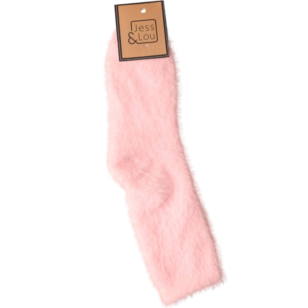 Fluffy Pink Socks SL800