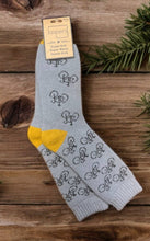 Load image into Gallery viewer, Bikes Super Cosy Men's Socks: Cornflower