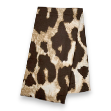 Load image into Gallery viewer, Big Leopard Print Medium Weight Scarf: Taupe