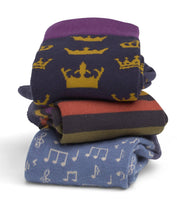 Load image into Gallery viewer, Mens Socks - Music Blue