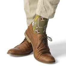 Load image into Gallery viewer, Mens Socks - Sports: Green / Design