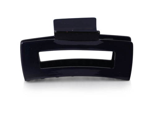 Rebecca Oversized Bulldog Hairclip: NAVY