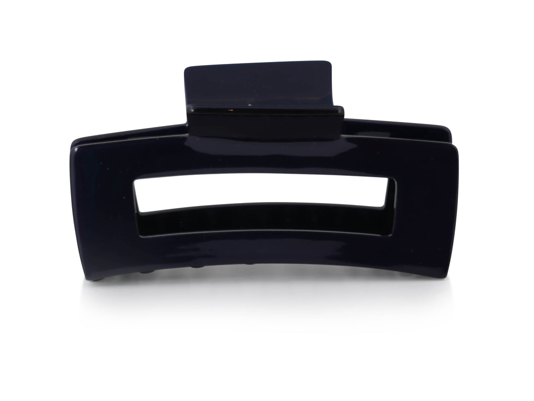 Rebecca Oversized Bulldog Hairclip: NAVY