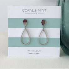 Load image into Gallery viewer, Drop Earrings - Silver