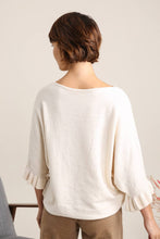 Load image into Gallery viewer, Ruffle Sleeve Jumper Cream