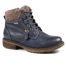 Load image into Gallery viewer, Lunar Benson III Navy Ankle Boot