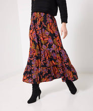 Load image into Gallery viewer, Joe Browns Fabulous Florals Button Front Maxi Skirt: Purple