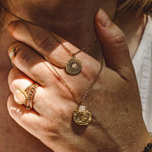 Load image into Gallery viewer, Heart-Shaped Gemstone Ring 18K Gold-Plated | Adjustable : Rose Quartz