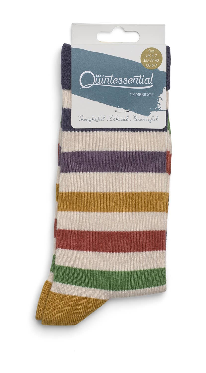 Womens Socks - Stripe Multi