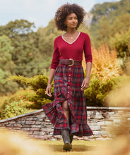 Load image into Gallery viewer, Joe Browns Bonnie Button Front Check Maxi Skirt