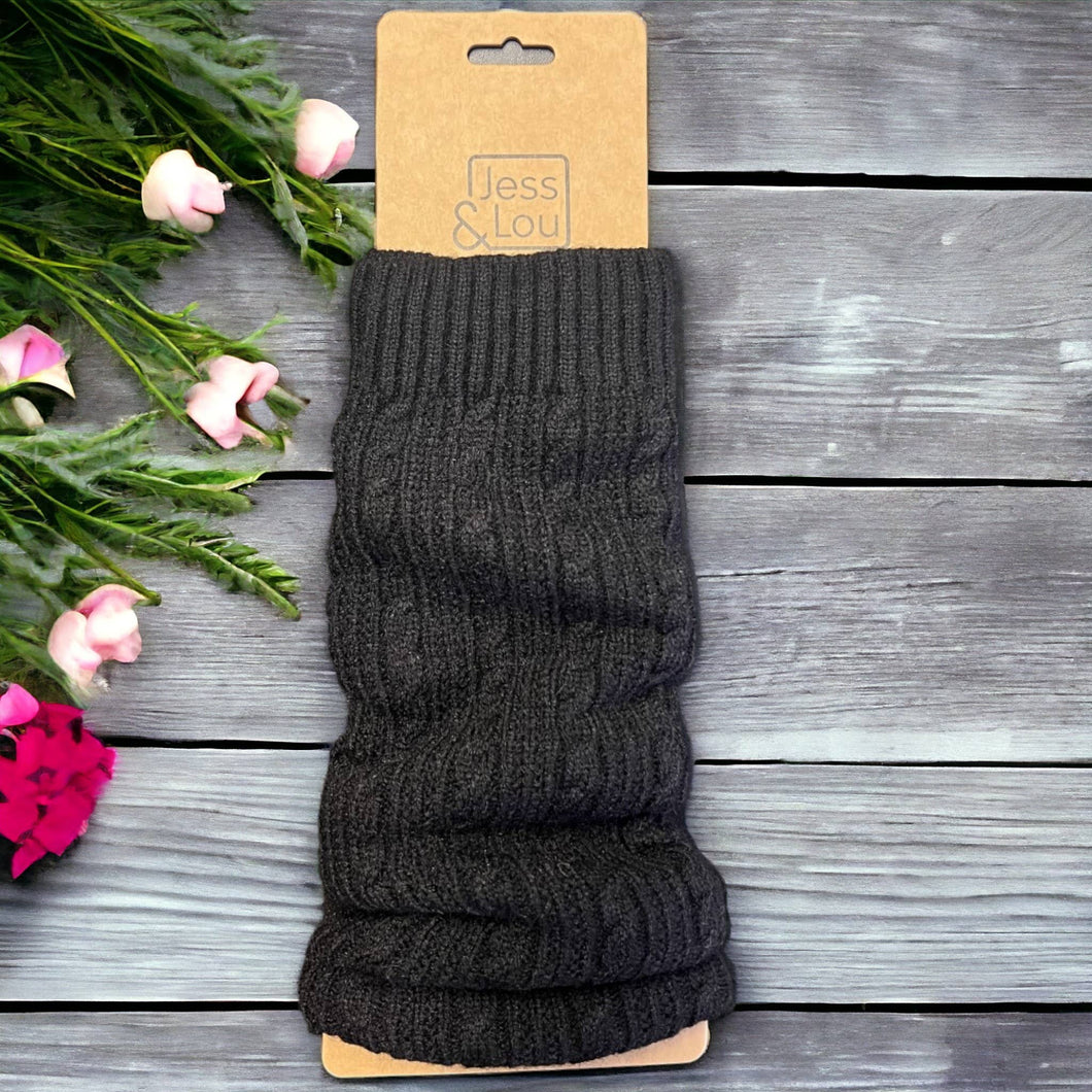 Chic Leg Warmers: Black