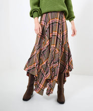 Load image into Gallery viewer, Joe Browns Romantic Check Dippy Hem Skirt: Multi