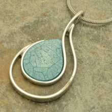 Load image into Gallery viewer, Powder Blue Teardrop Necklace