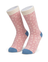 Load image into Gallery viewer, Womens Socks - Music Pink