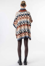 Load image into Gallery viewer, Californian Roll Neck Batwing Poncho: California / One Size