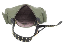 Load image into Gallery viewer, STUDDED CARGO SHOULDER BAG: Green