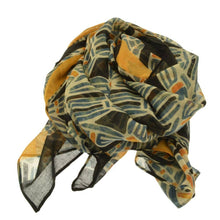 Load image into Gallery viewer, Yellow Tiled Scarf