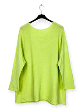 Load image into Gallery viewer, AH L2218 - Plus Size V-Neck Sweater: Apple green