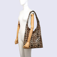 Load image into Gallery viewer, Leopard Print Slouch Bag: TAN
