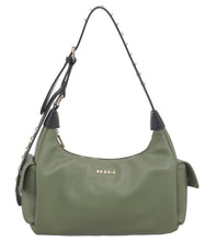 Load image into Gallery viewer, STUDDED CARGO SHOULDER BAG: Green