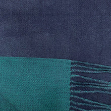 Load image into Gallery viewer, Premium Two-Tone Cashmere Blend Winter Scarf: Dark Teal