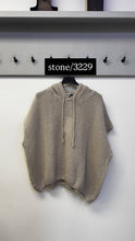 Load image into Gallery viewer, Mohair Hooded Drawstring Tank Top: Stone / One Size