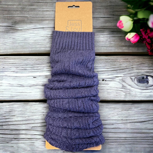 Chic Leg Warmers: Navy