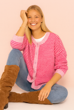 Load image into Gallery viewer, Women's oversized striped cardigan / One size