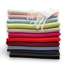 Load image into Gallery viewer, Premium Wool Blend Winter Scarf: Baby blue