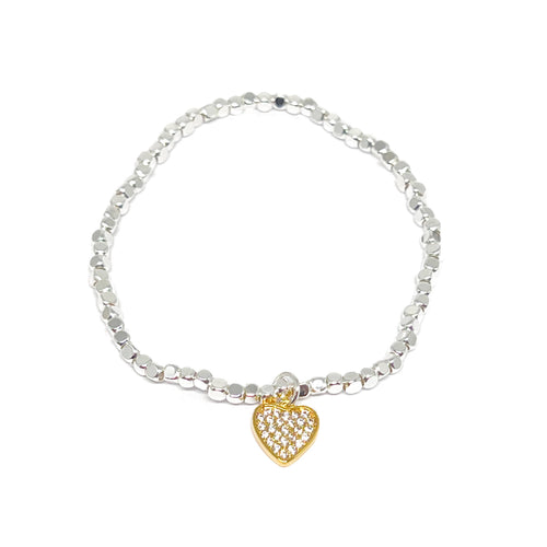 Aria Heart Bracelet - Gold