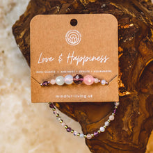 Load image into Gallery viewer, Faceted Intention Beaded Bracelet – Crystal Collection: Mood Boost