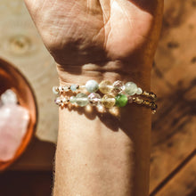Load image into Gallery viewer, Faceted Intention Beaded Bracelet – Crystal Collection: Embrace New Beginnings