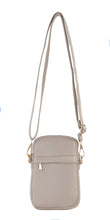 Load image into Gallery viewer, TC2010-Zip Pocket Front Crossbody Phone Bag: L beige
