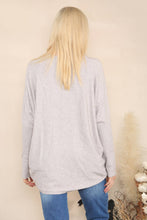 Load image into Gallery viewer, Dropped hem relaxed jumper: Taupe