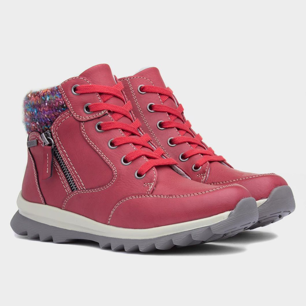Lunar Buttermere Waterproof Ankle Boots Red