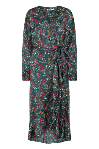 Alice Collins Long Sleeved Dress Floral Sketch Bottle