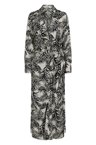 Alice Collins Gini Dress Royal Fern Sand Print