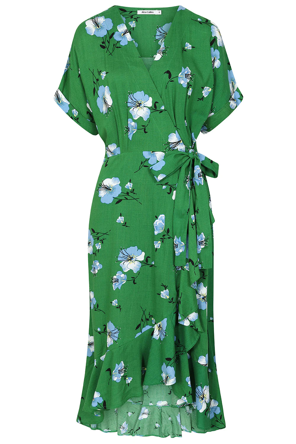 Alice Collins Lou Lou Dress Clematis Green The Cut Label