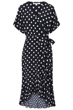 Load image into Gallery viewer, Alice Collins Lou Lou Dress Navy Polka