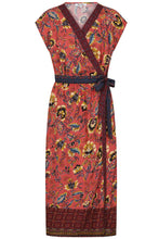 Load image into Gallery viewer, Alice Collins Wrap Dress Rooibos