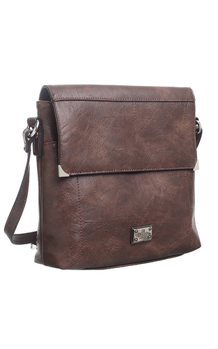 SMALL BUCKET CROSSBODY BAG WITH BACK ZIP POCKET