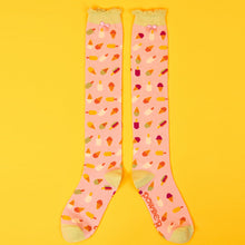 Load image into Gallery viewer, Powder Pink Ice Cream Knee High Socks