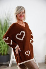 Load image into Gallery viewer, Goose Island Chocolate Brown Heart Jumper