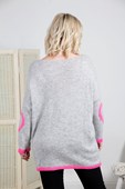 Goose Island Light Grey Heart Jumper