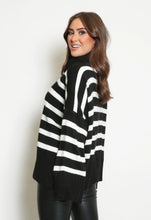 Load image into Gallery viewer, Black Stripe Knitted Jumper