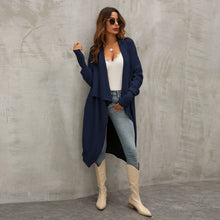 Load image into Gallery viewer, Navy Chunky Pleat Oversized Cardigan
